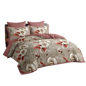 Pościel 200x220 bawełna Premium Flowers – stylowa pościel PK790 z prześcieradłem